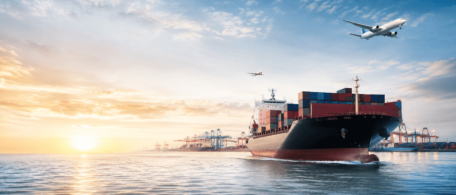 Freight logistics illustration for Mycorza freight forwarding software